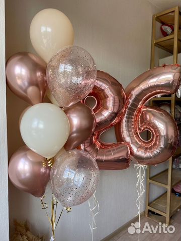 Гелиевые воздушные шары цифры