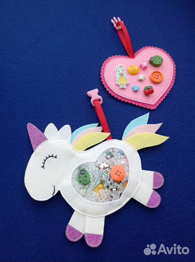 Игрушка искалочка из фетра для детей с 6 месяцев