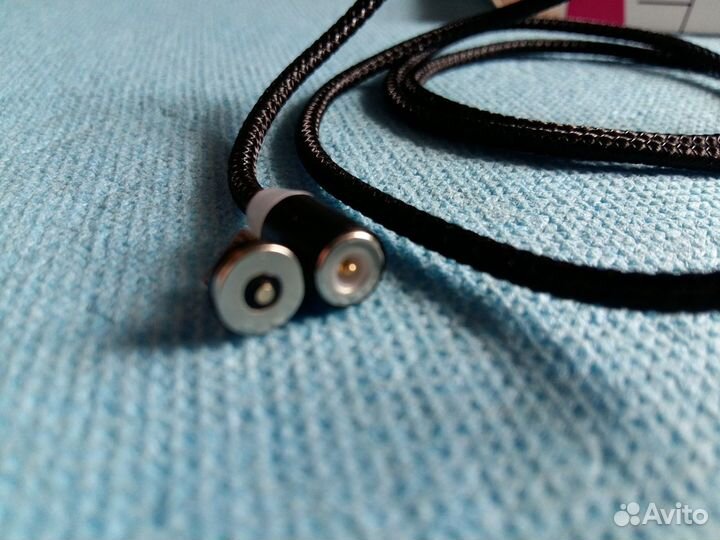 Магнитный Шнур для Зарядки Microusb (Металл) LED