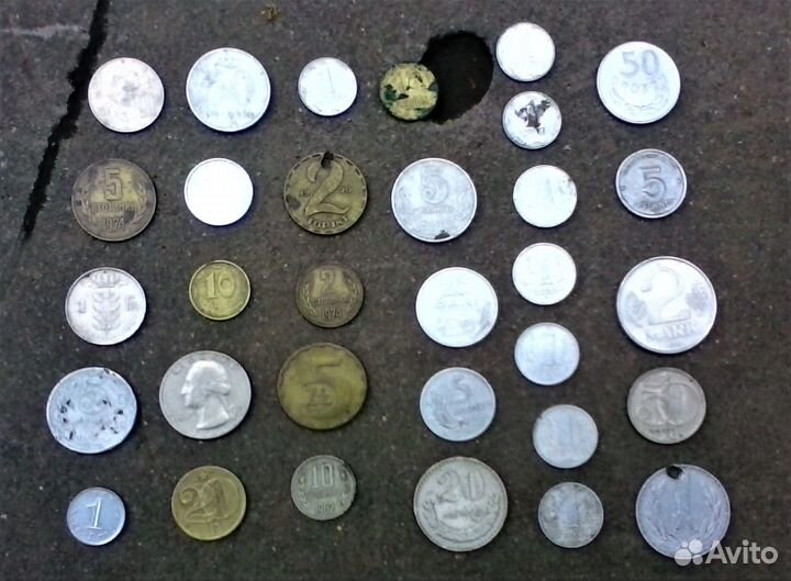 Монеты и банкноты времен СССР - 53 шт