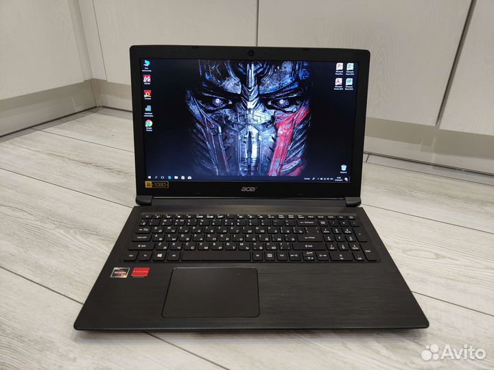 Мощный Ryzen 5 / 8GB / SDD+HDD / FHD / R535 /ак 2ч