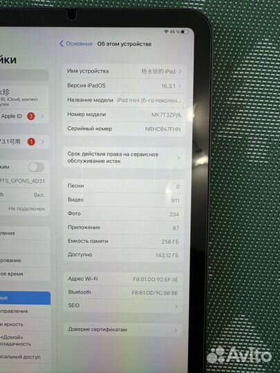 iPad mini 6 256gb wifi