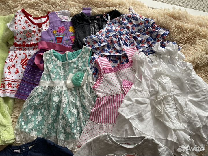 Пакет одежды на девочку 68-74 см