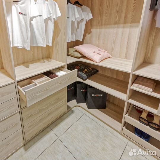 Гардеробная система хранения под ключ