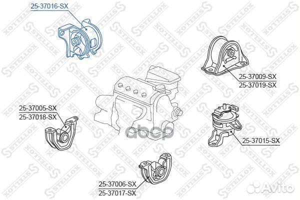 Подушка двс правая Honda Civic EJ9/EK1/EK3/EK4