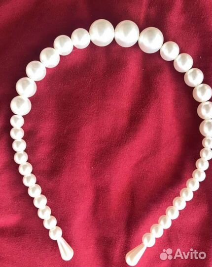 Ободок из бусин новый