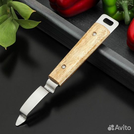 Овощечистка вертикальная Доляна «Дровосек», нержав