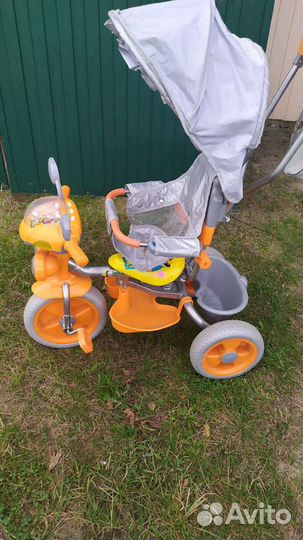 Детский велосипед с родительской ручкой