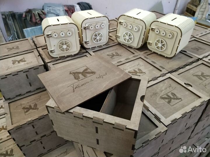 Подарочные коробки из фанеры и дерева