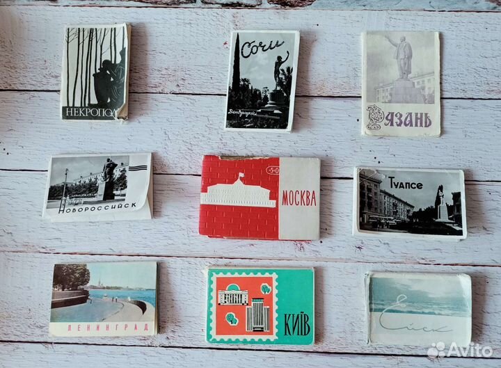 Города СССР наборы открыток 60-80 годы