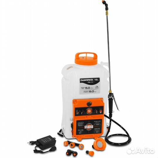 Аккумуляторный опрыскиватель DeWorks FA 16