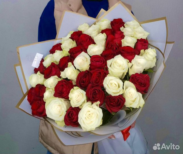 Роза Красная 60 см