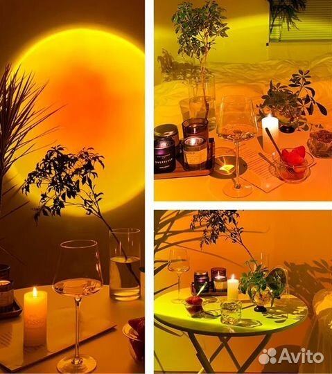 Лампа Солнце/Закат 5W, Sunset Lamp для фото/видео