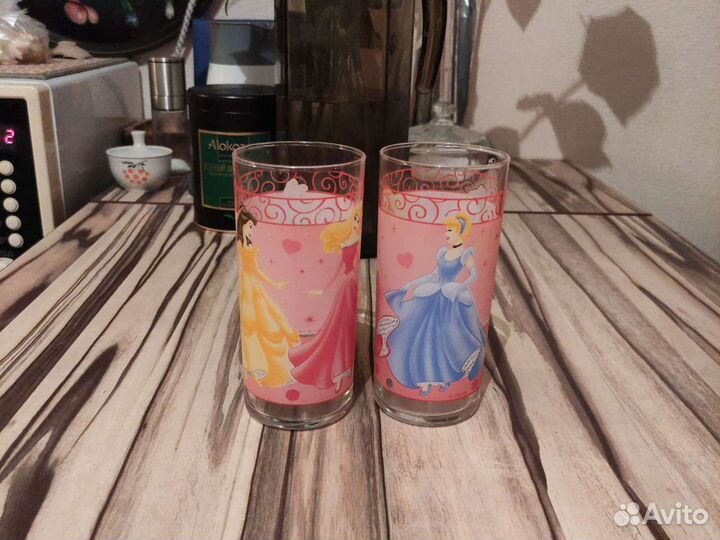 Стаканы детские с принцессами Диснея
