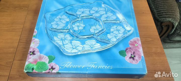 Хрустальная менажница