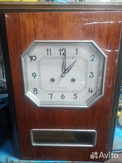Часы янтарь СССР с боем настенные
