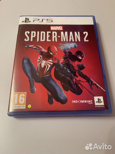 Spider man 2 ps5 диск полностью на русском