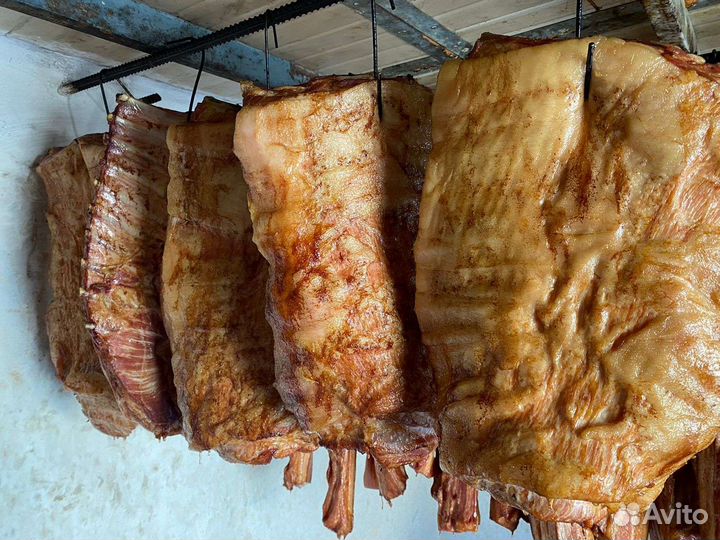 Домашнее копчение мяса сала