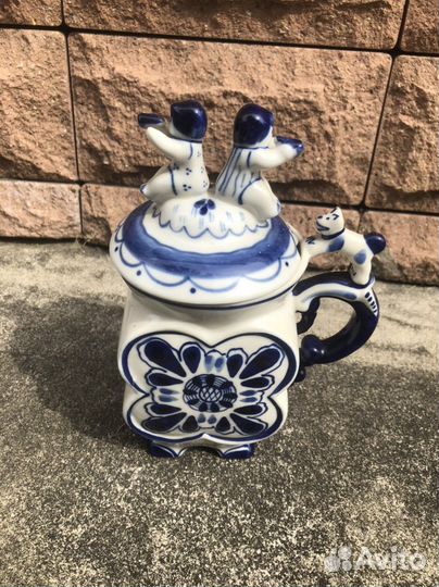 Гжель Авторская кружка