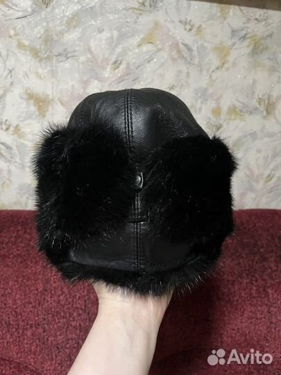 Мужская кожаная кепка