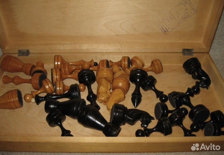 Большие Шахматы СССР деревянные фигурки