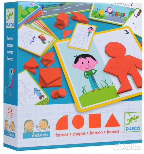 Djeco настольная игра формы, палочки