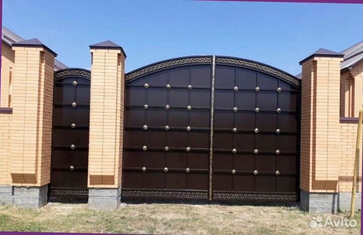 Кованые ворота под ключ с установкой