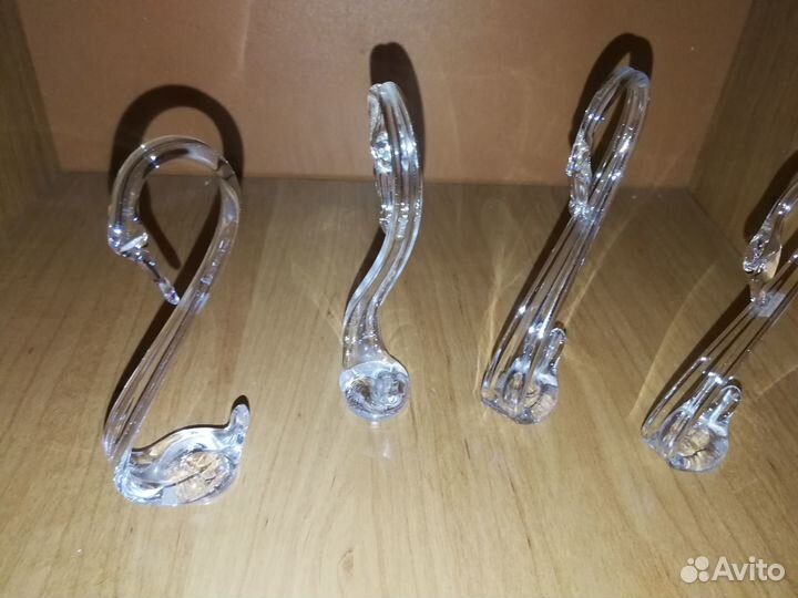 Лебеди хрустальные, 4шт