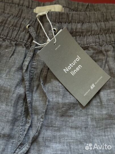 Льняные джонгеры H&M