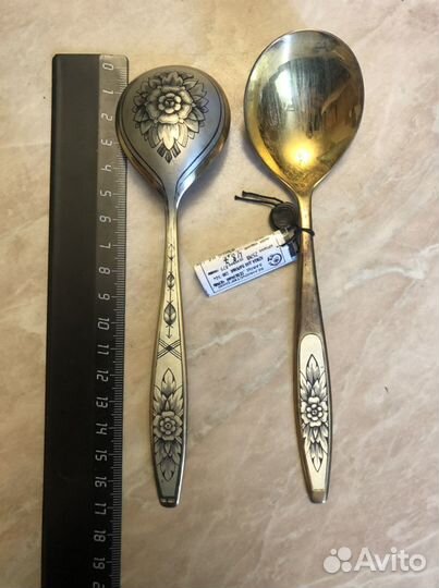 Ложки для варенья «Северная чернь» 875 пробы