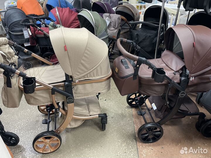 Коляска 2в1, 3в1 Aimile New всесезонная с конверто