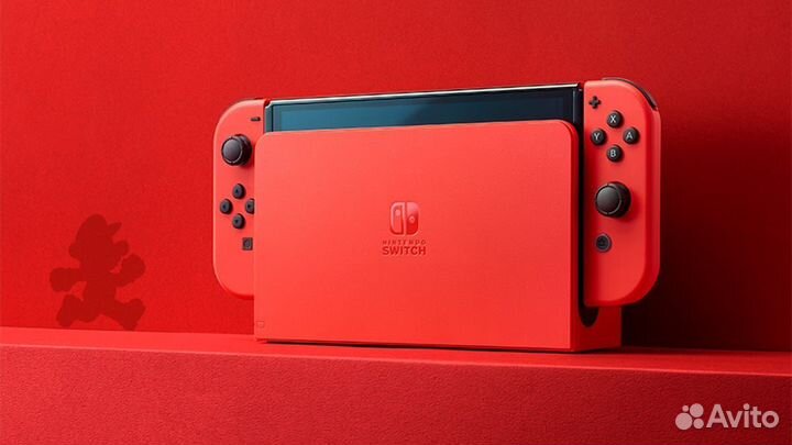 Новый прошитый Nintendo switch oled + чехол/стекло