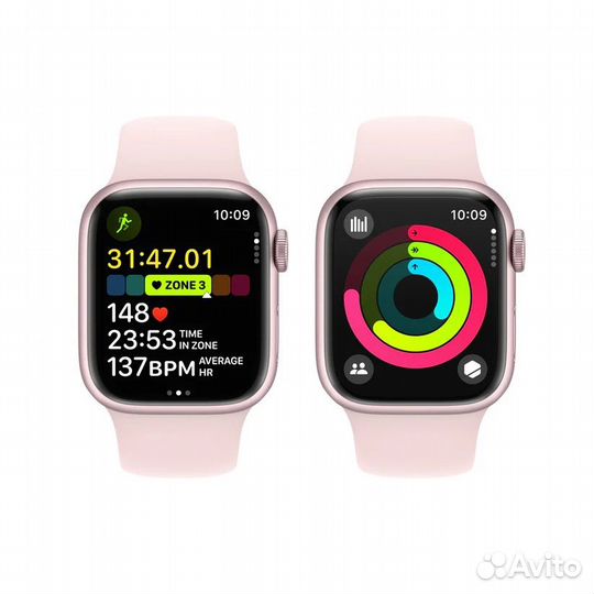 Часы Apple watch 9 45 mm pink S/M