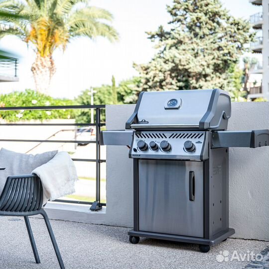 Газовый гриль Napoleon, Rogue-425 XT стальной, с и