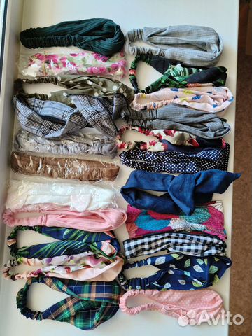 Повязки на голову новые 22шт