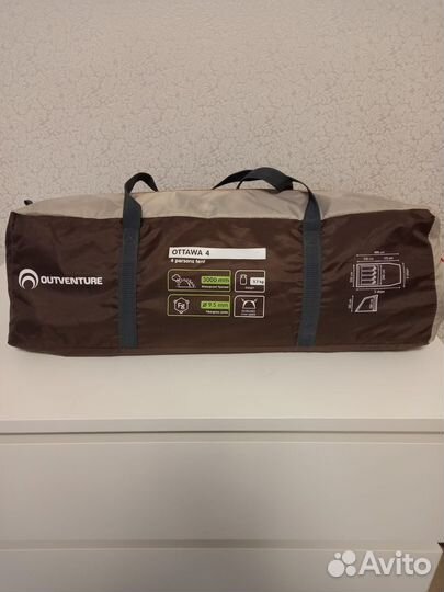 Палатка туристическая 4 местная с тамбуром