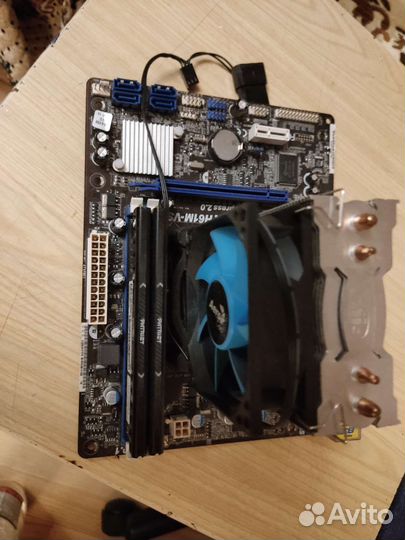 Комплект Intel i7 2600+мат.плата asrock h61m+ 16gb