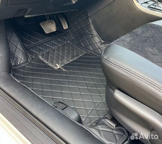 3д коврики из экокожи в салон авто с бортами