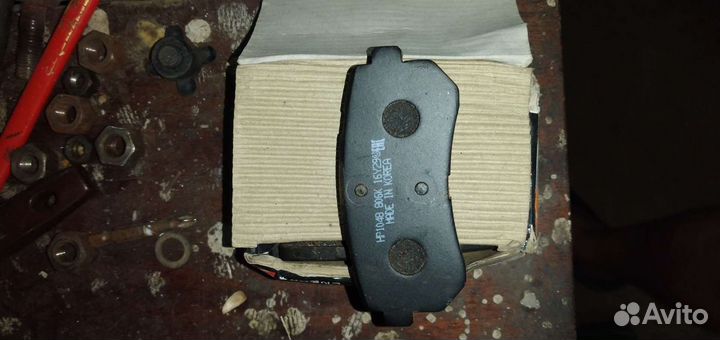 Колодки тормозные на hyundai accent