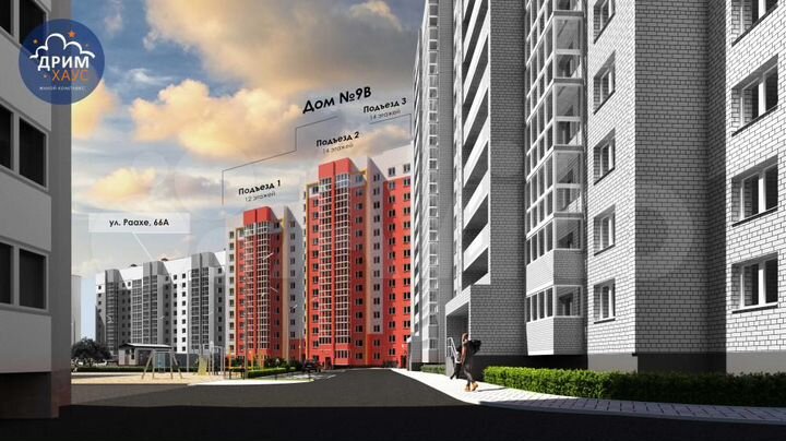 2-к. квартира, 57 м², 6/15 эт.