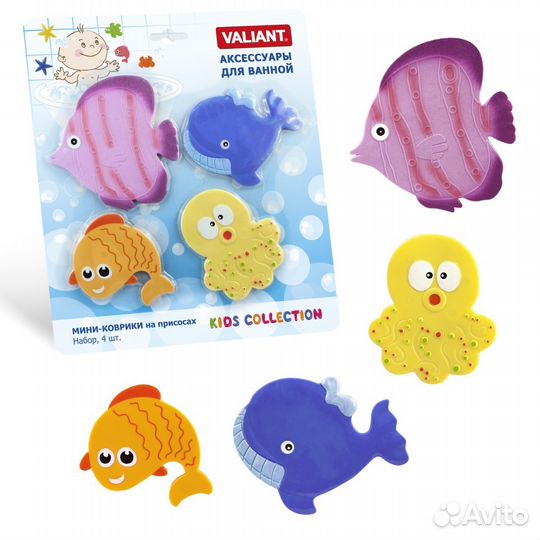 Коврики на присосках для ванной