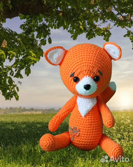 Вязаные игрушки на заказ (лисонька)