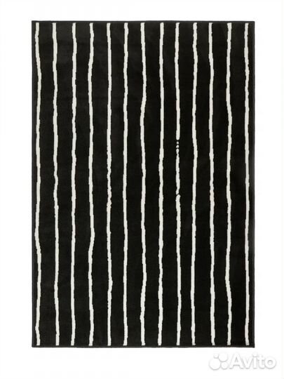 Ковер черно-белый IKEA görlöse гёрлёсе