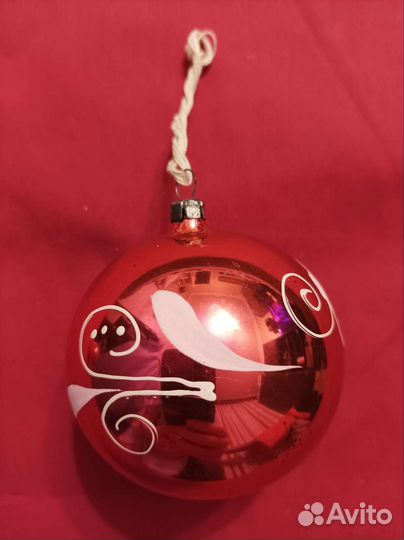 Елочные игрушки шары СССР, 2 шт. большой и средний