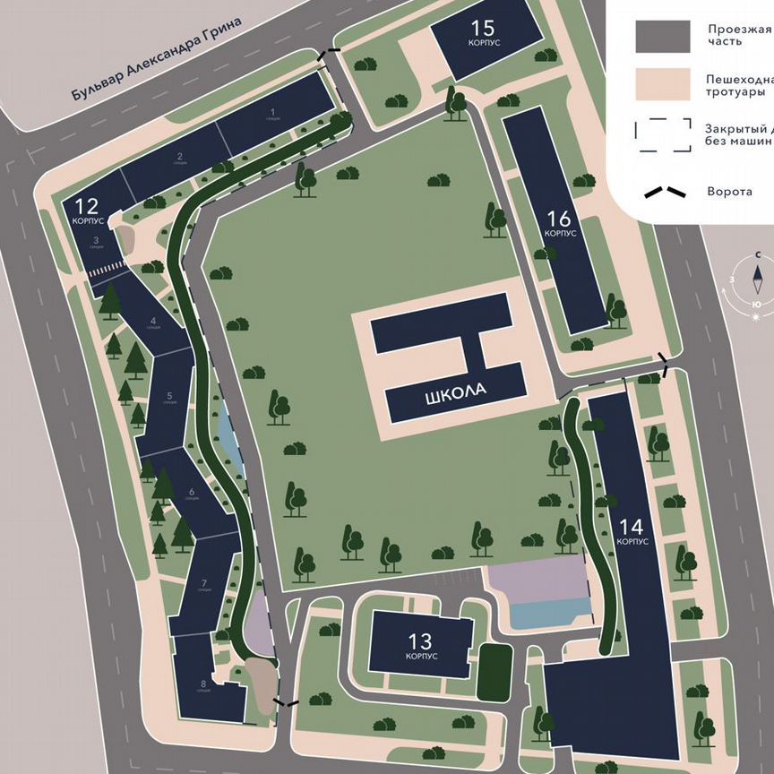 Квартира-студия, 28,3 м², 9/13 эт.