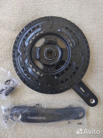 Шатуны, подседельный штырь с амортизатором, звезда