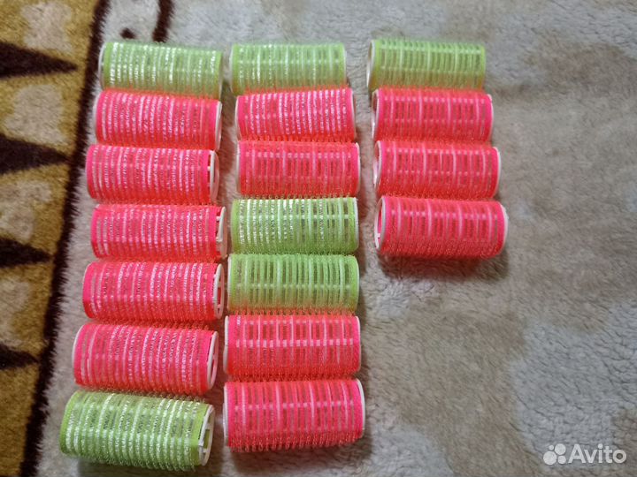 Новые бигуди липучки 18 штук, диаметр 2,5 см