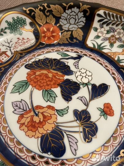 Блюдо. Японский фарфор. Ручная роспись