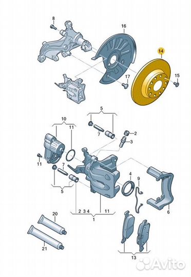 Тормозной диск задний Skoda Kodiaq dbgc (DBG