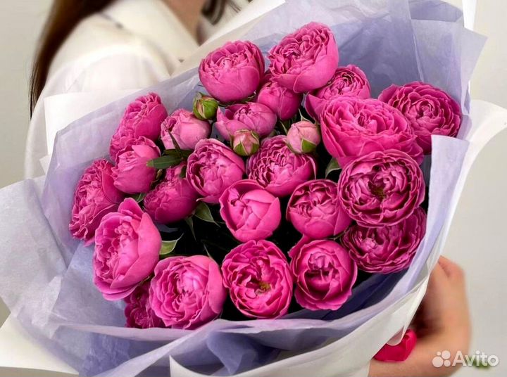 Букет из 31 пионовидных роз
